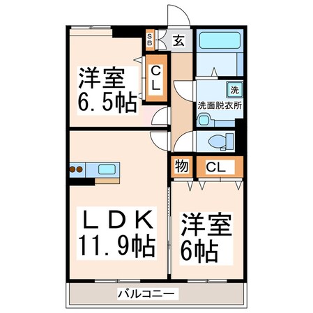 ルミエール国府の物件間取画像